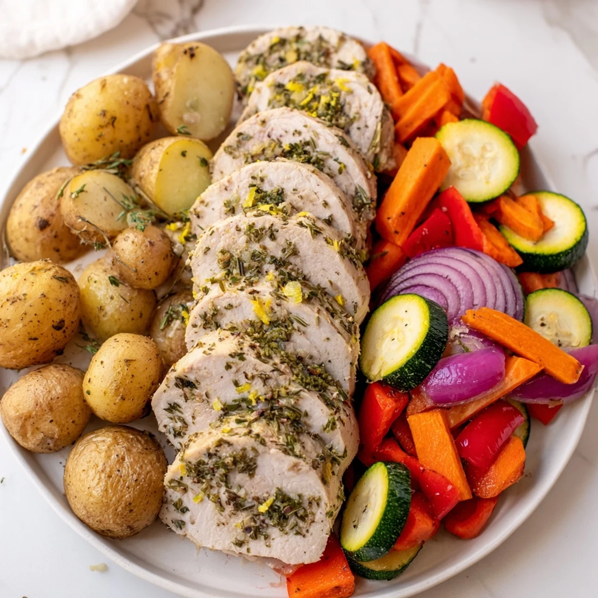 Sheet Pan Lemon Herb Turkey