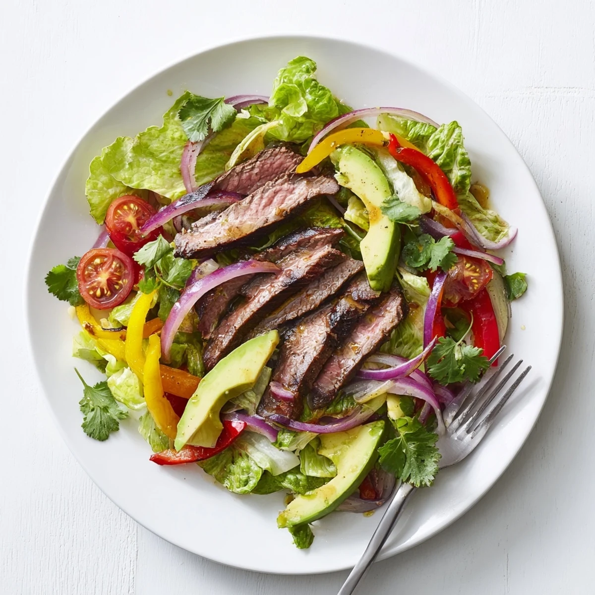 Beef Fajita Salad Lime Dressing