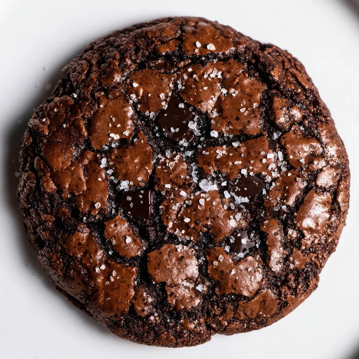 A plate of Gourmet Brownie Cookies served with vanilla ice cream melting on top.