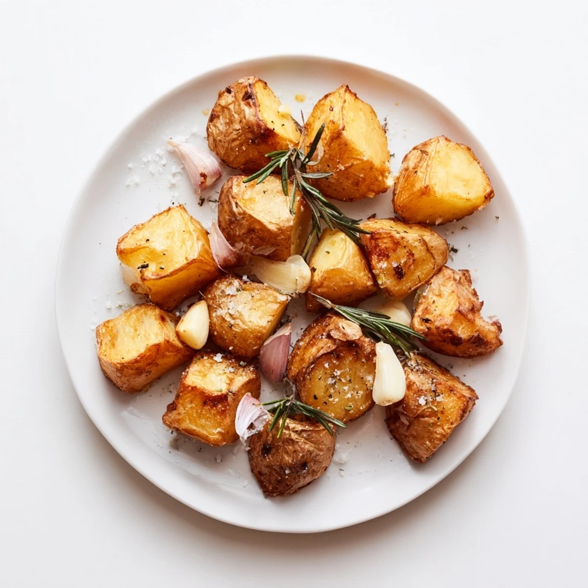 A basket of fluffy Perfect Crispy Roast Potatoes served alongside a roasted chicken, ready to be enjoyed at a family dinner.