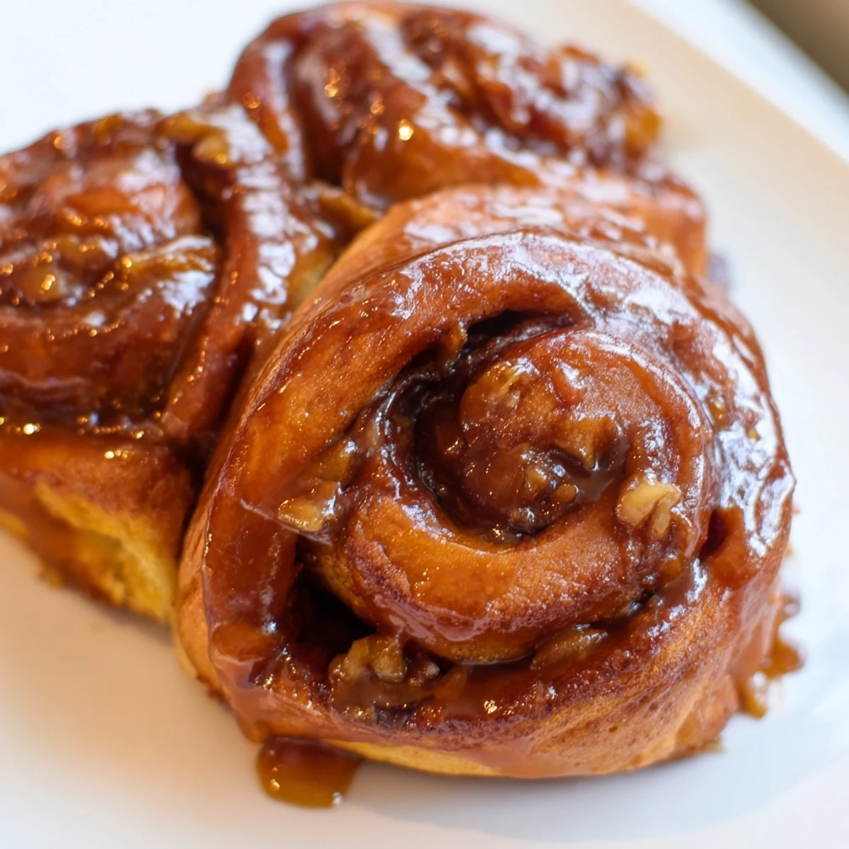 Warm spiral pastry swirled with sweet dates and aromatic Vietnamese cinnamon, dripping with honey butter sauce
