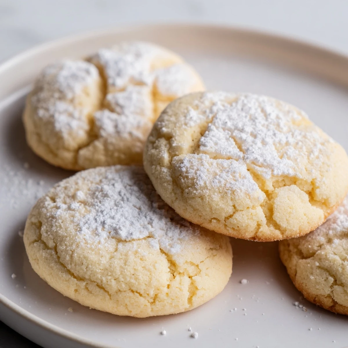 Tender Grandma's Secret Butter Cookies with golden edges arranged on a wire cooling rack
