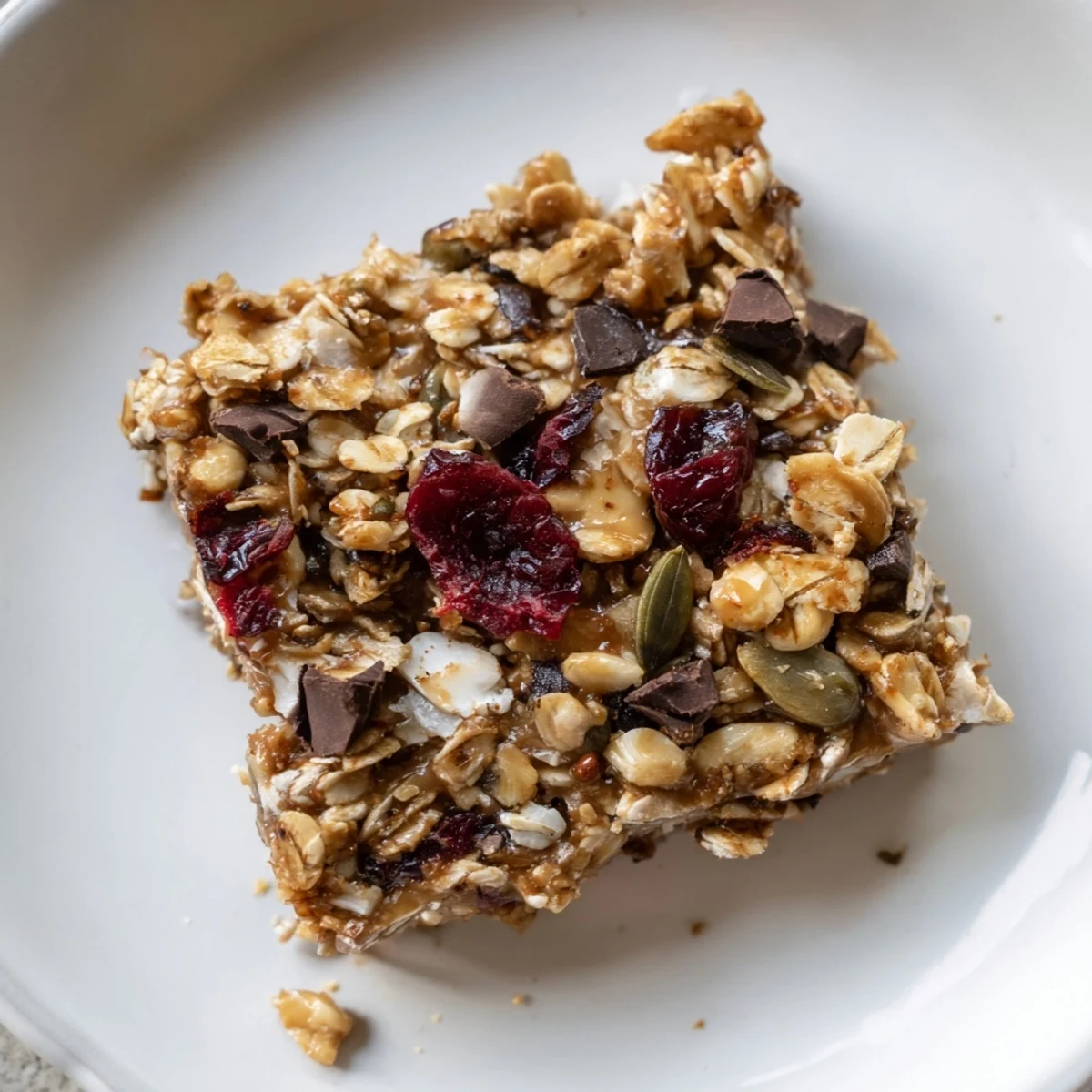 Wholesome oat granola bars stacked tightly featuring crunchy almonds and sweet honey drizzle