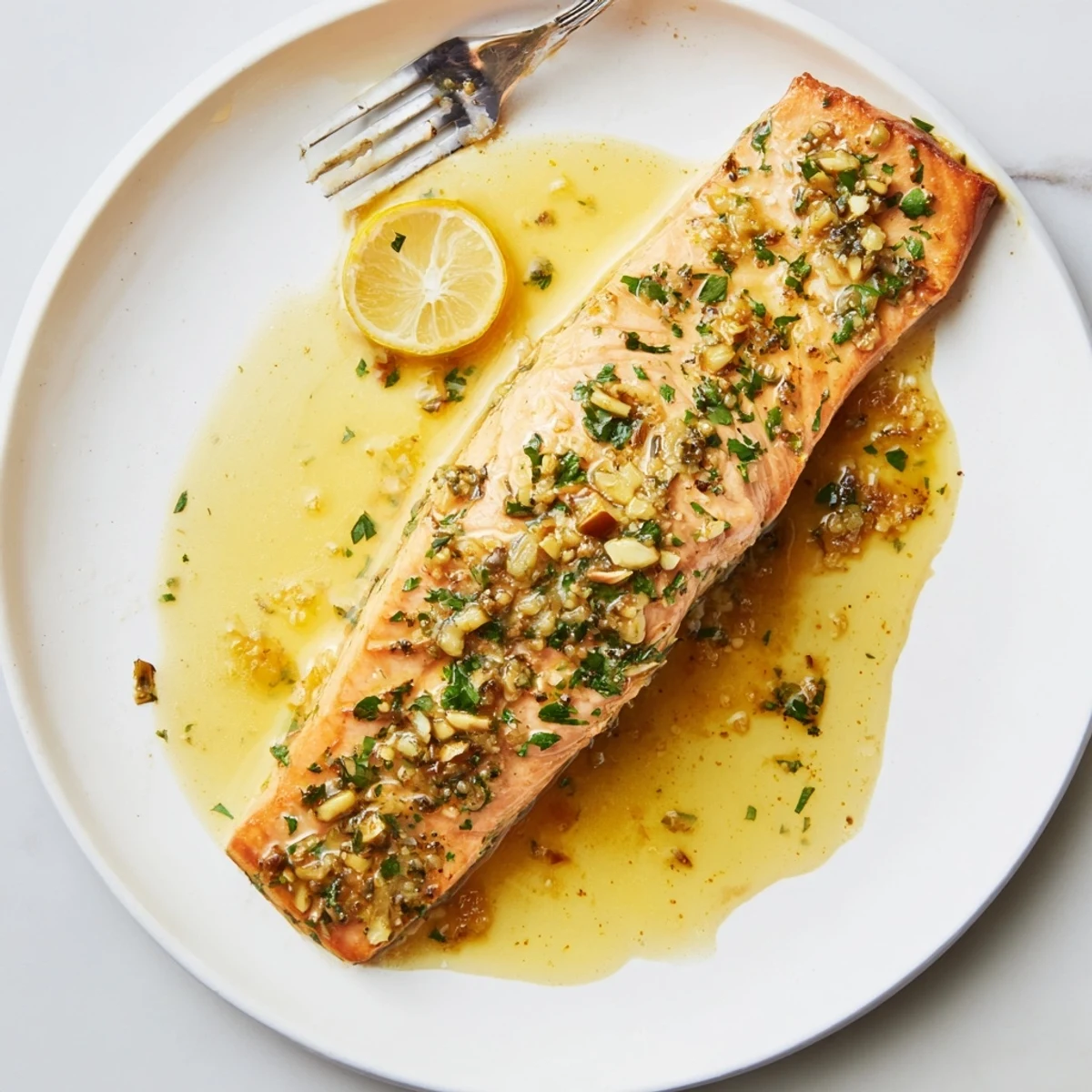 Garlic Butter Pan-Seared Salmon